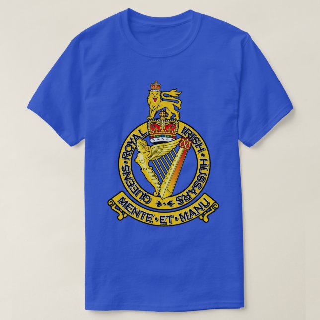 THE QUEENS ROYAL IRISH HUSSARS T-Shirt (Design Front)