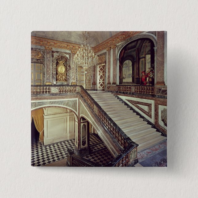 The Queen's staircase, c.1679 Pinback Button (Front)