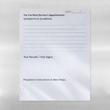 The "Quick Notes" Appointment & Questions