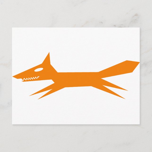 The Quick Orange Fox Postcard (Front)