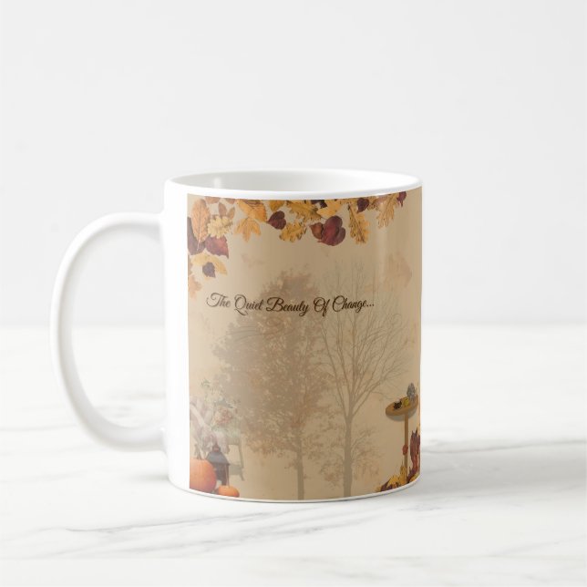 The Quiet Beauty Of Change _ Autumn Serenity Mug (Left)