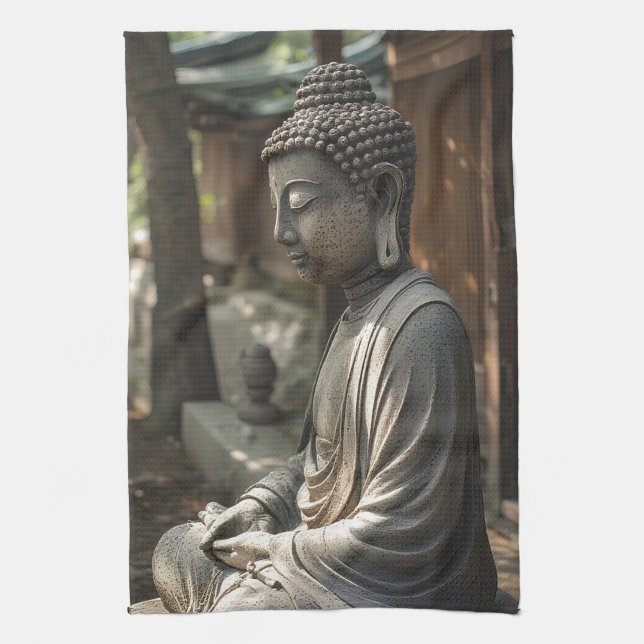 The Quiet Buddha Kitchen Towel (Vertical)