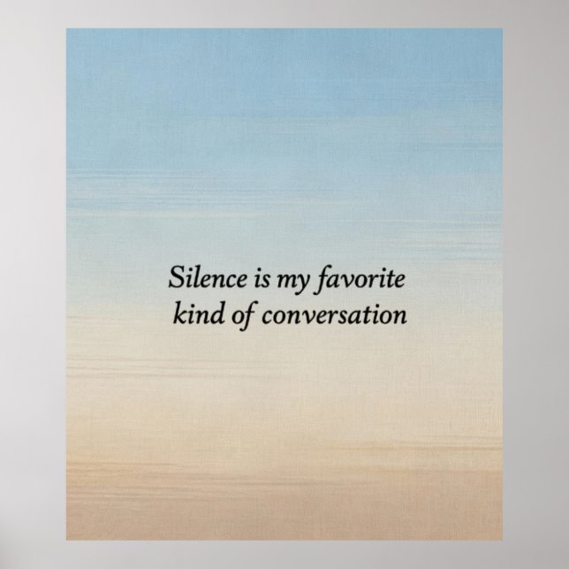 The Quiet Conversation Poster (Front)