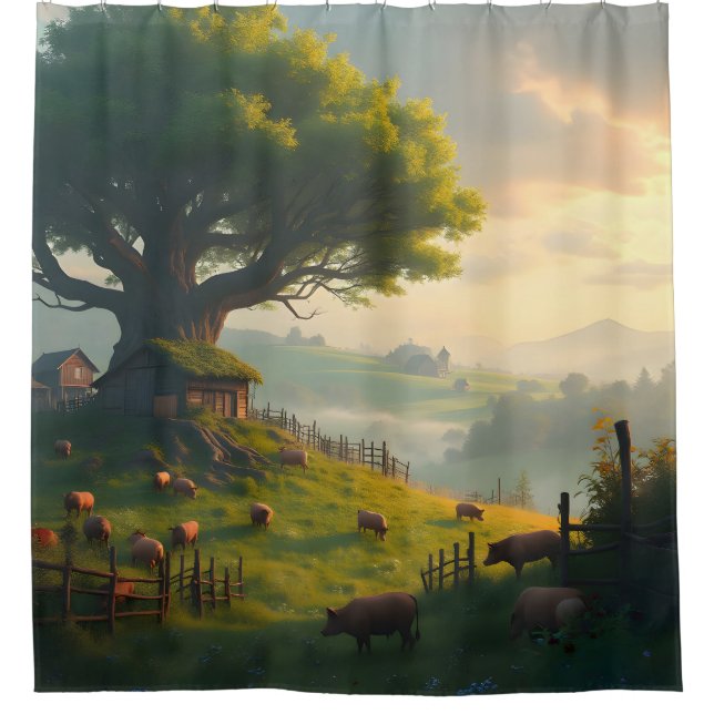 The Quiet Farm -  Shower Curtain (Front)