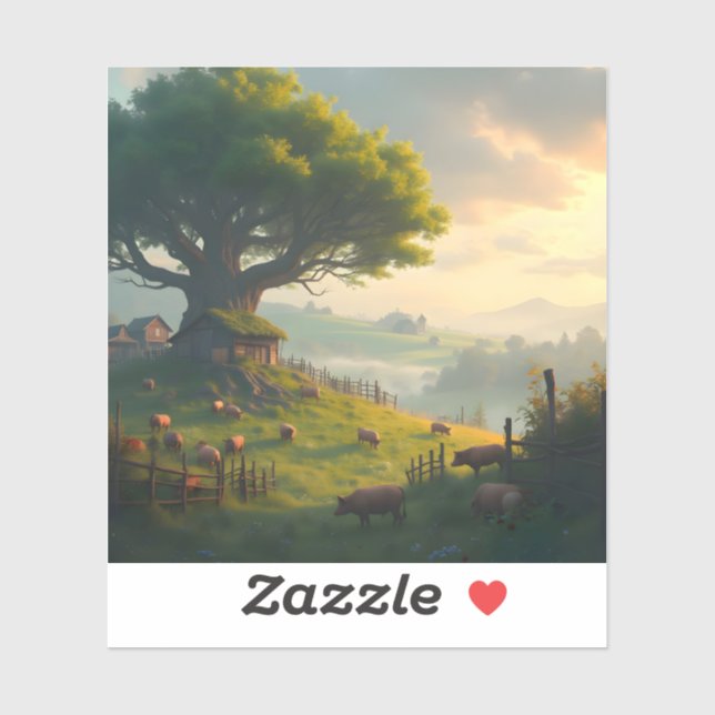 The Quiet Farm - Square Vinyl  Sticker (Sheet)