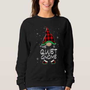 The Quiet Gnome Red Buffalo Plaid Christmas Pajama Sweatshirt