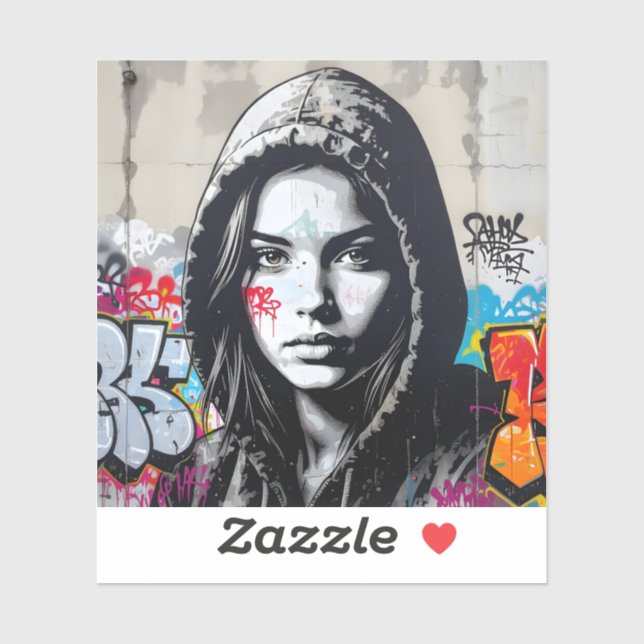 The Quiet Observer - Square Vinyl Sticker (Sheet)