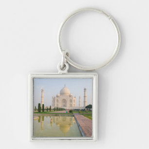 The quiet peaceful Taj Mahal at sunrise one of Keychain
