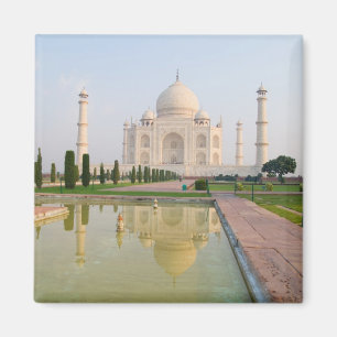 The quiet peaceful Taj Mahal at sunrise one of Magnet