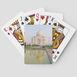 The quiet peaceful Taj Mahal at sunrise one of Poker Cards