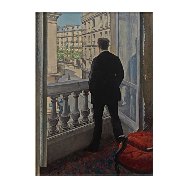 The Quiet Reflection – Gustave Caillebotte Acrylic Print (Front)