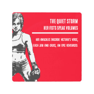 The Quiet Storm Female Fighter Motivation Art