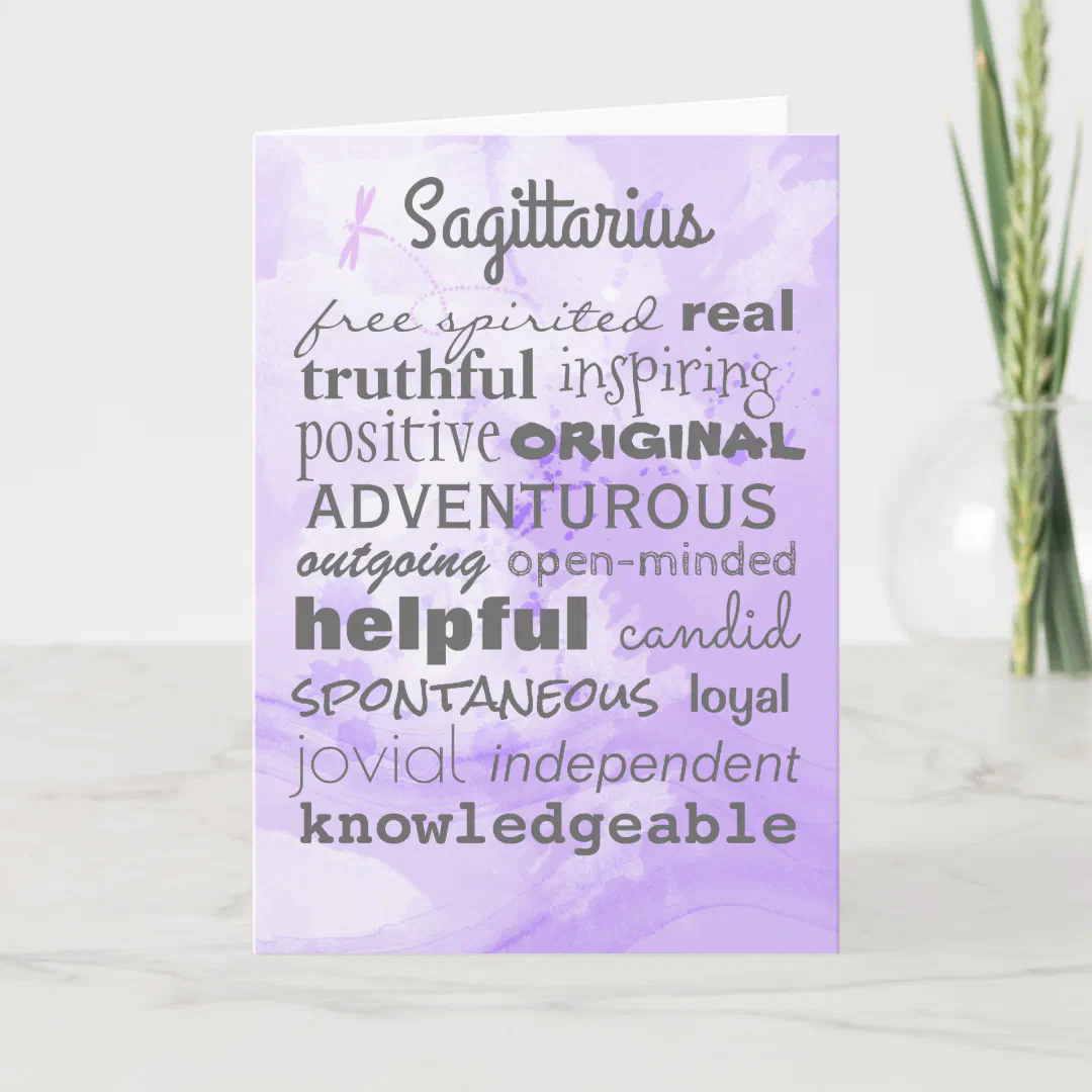 The Quintessential Sagittarius Birthday Card
