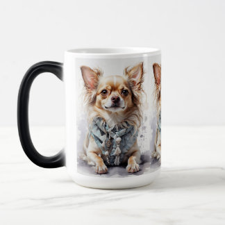 The Quirky Dog Log Mug"Paws & sips Color Morph Mug