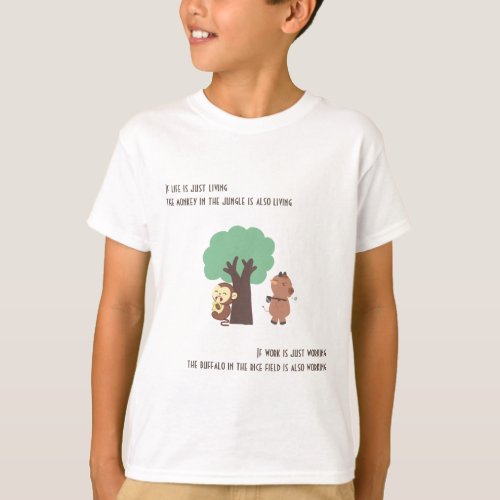 The Quote of Monkey  Buffalo Personalized T_shirt