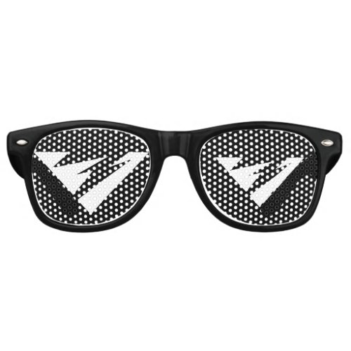 The R Lightning Bolt Logo Retro Sunglasses