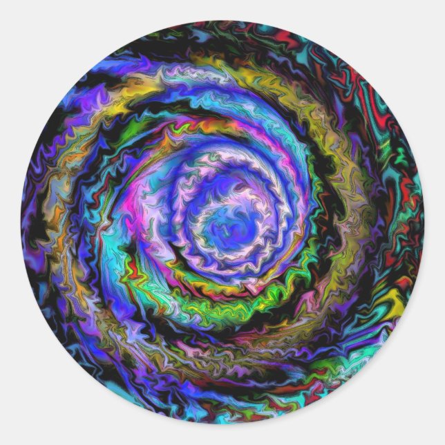The Rabbit Hole Classic Round Sticker (Front)