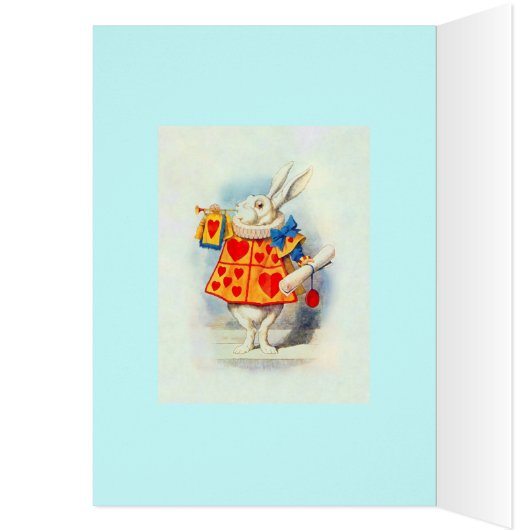 The Rabbit in Alice in Wonderland ~ Card (Inside (Left))