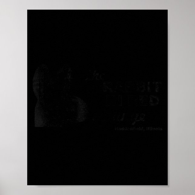 The Rabbit In Red Lounge Halloween  Poster (Front)