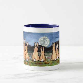 "The Rabbit in the Moon" Rabbit Family Coffee Mug