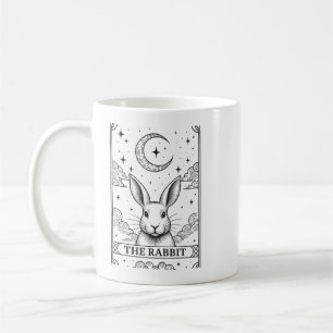 The Rabbit Mystical Moon Tarot Card Illustration Coffee Mug