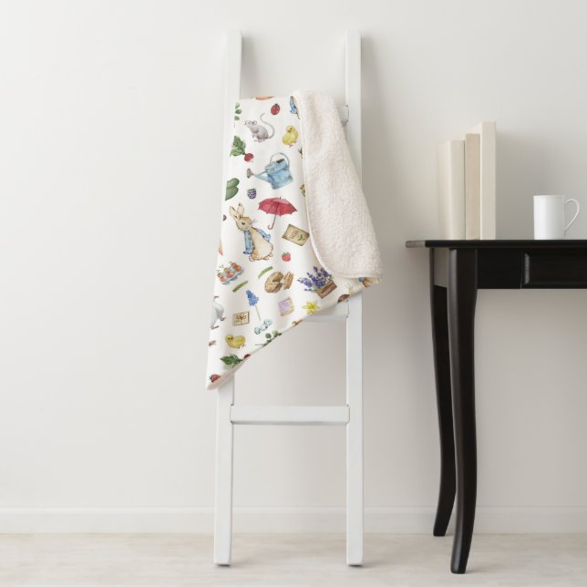 The Rabbit Peter Sherpa Blanket (In Situ)