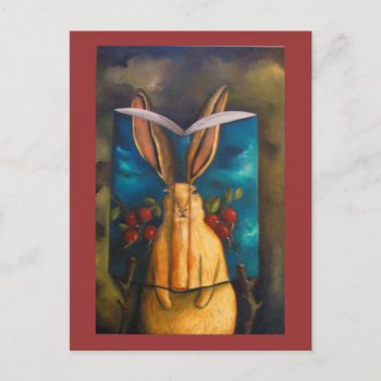 The Rabbit Story Postcard by paintingmaniac at Zazzle