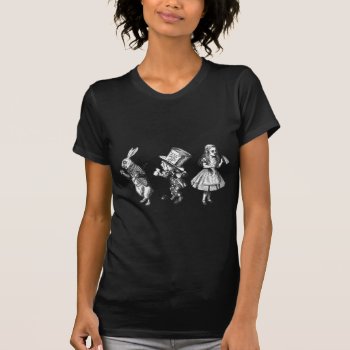 The Rabbit  The Hatter & Alice From Wonderland T-shirt by APlaceForAlice at Zazzle