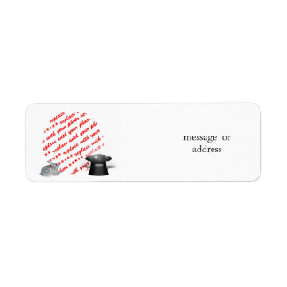 The Rabbit & the Magic Hat Photo Frame Label