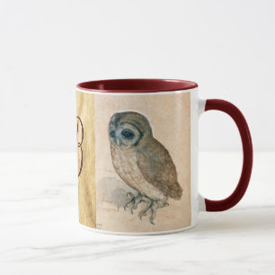 THE RABBIT ( Young Hare ) and Owl Monogram Mug