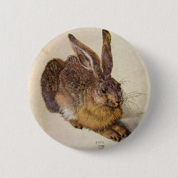 THE RABBIT ( Young Hare ) Button
