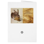 THE RABBIT ( Young Hare ) Cards (Back)