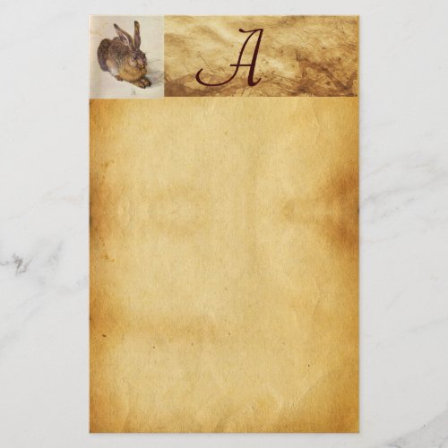 THE RABBIT  Young Hare  Monogram Stationery