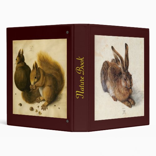 The Rabbit  Young Hare  Squirrels and Nuts 3 Ring Binder