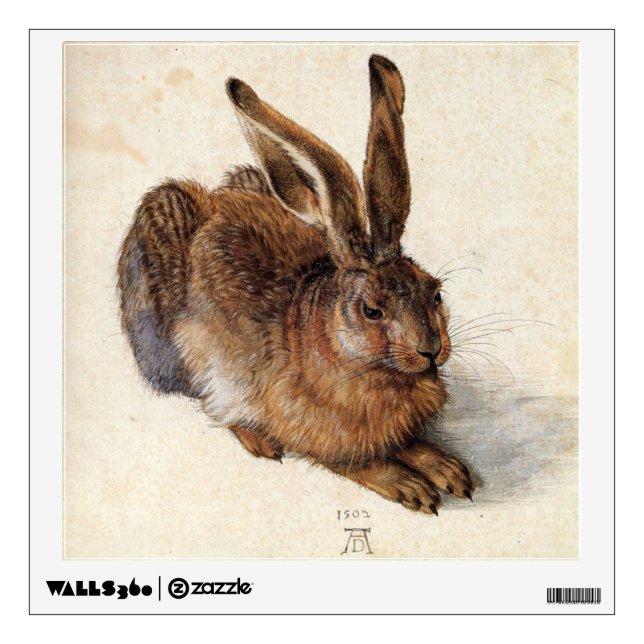 THE RABBIT ( Young Hare ) Wall Decal (Front)