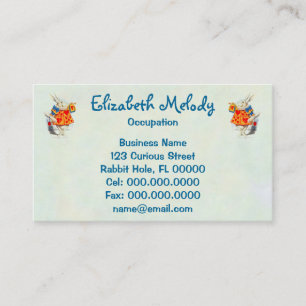 The Rabbitt in Alice in Wonderland ~ Business Card