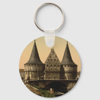 The Rabot Gate, Ghent, Belgium Keychain