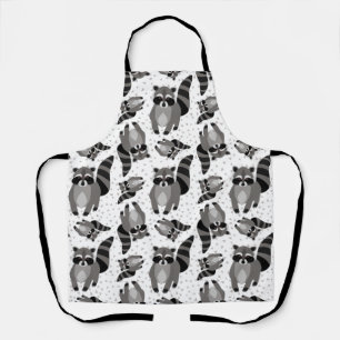 The Raccoon Family is Coming to Dinner Apron