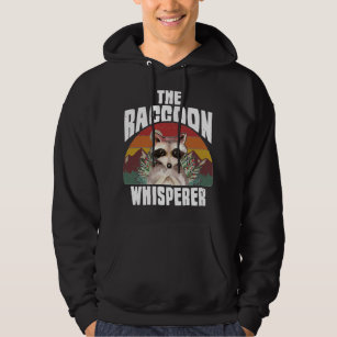 The Raccoon Whisperer   Raccoon's Lover   Vintage  Hoodie