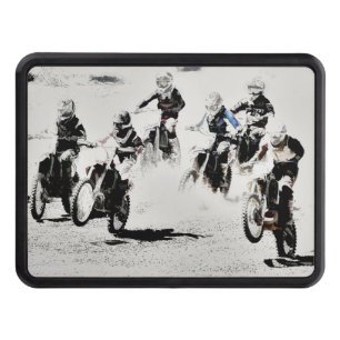 The Race is On - Motocross Racers Tow Hitch Cover