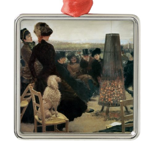 The Races at Auteuil, part of a triptych (oil on c Metal Ornament