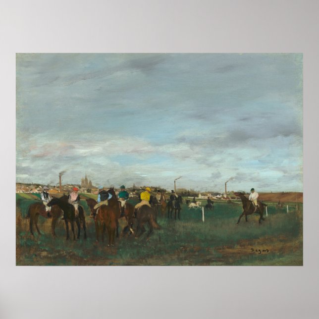 The Races - Edgar Degas Fine Art Poster (Front)