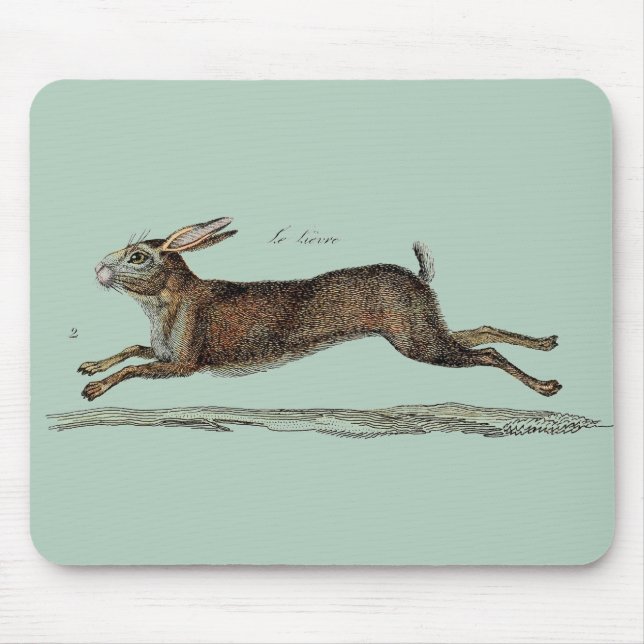 The Racing Hare at Easter Mouse Pad (Front)