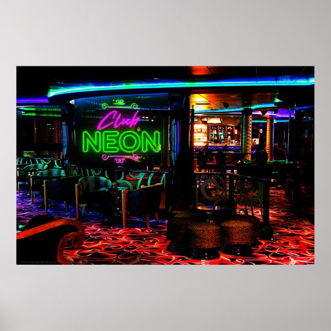 The Rad Mall "Club NEON" Poster (Front)