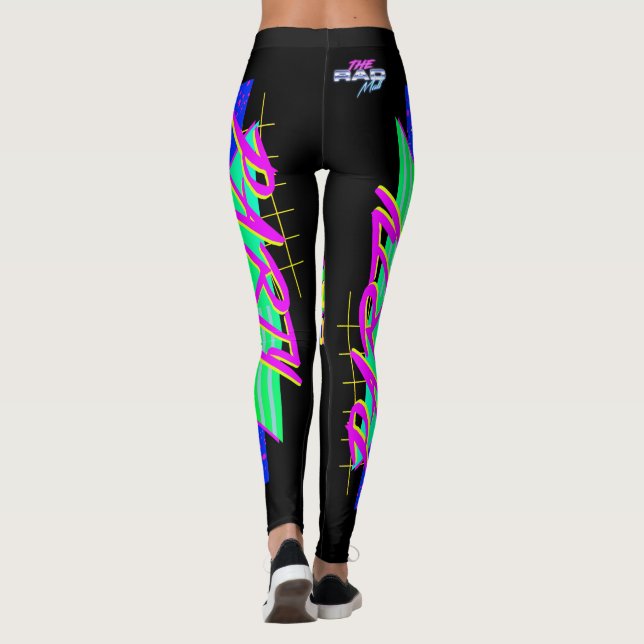 The Rad Mall "PARTY Time 80's" Leggings (Back)