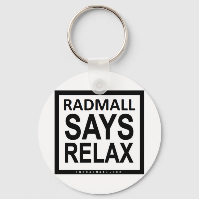 The Rad Mall "RELAX" Keychain (Front)