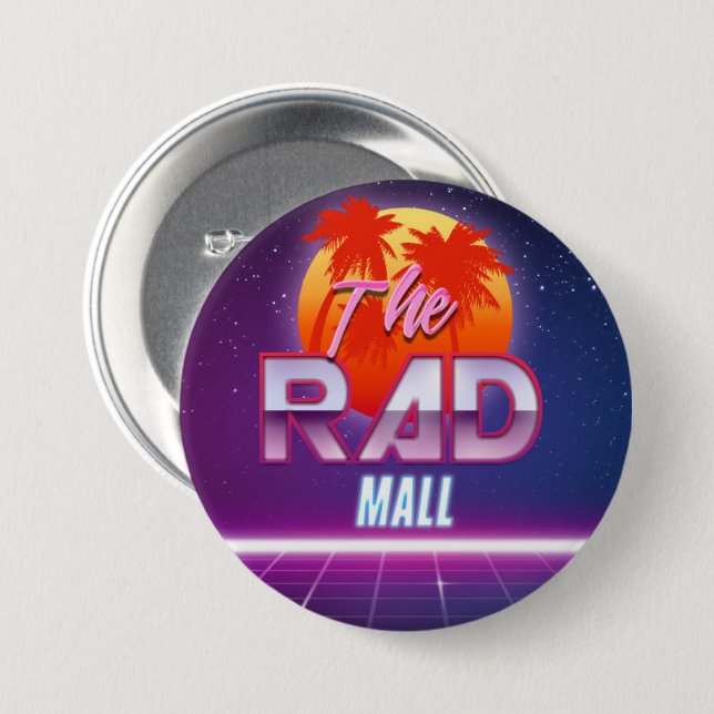 The Rad Mall "Wave 2" 3in Button (Front & Back)