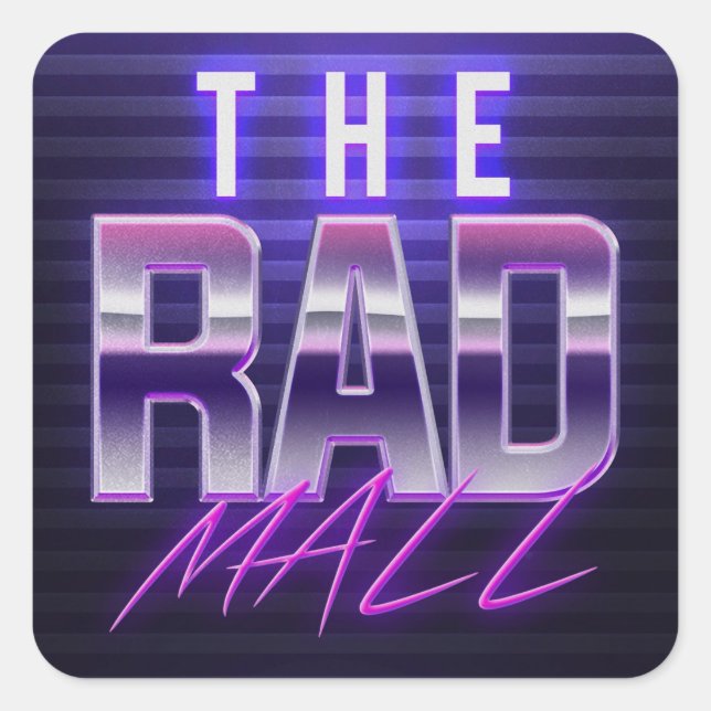 The Rad Mall "Wave 4" Stickers (small) (Front)