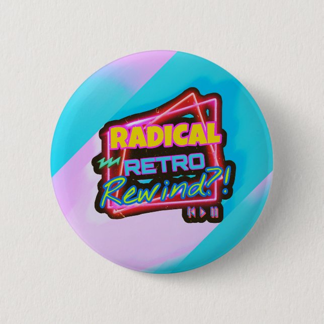 The Radical Logo Shirt Button (Front)