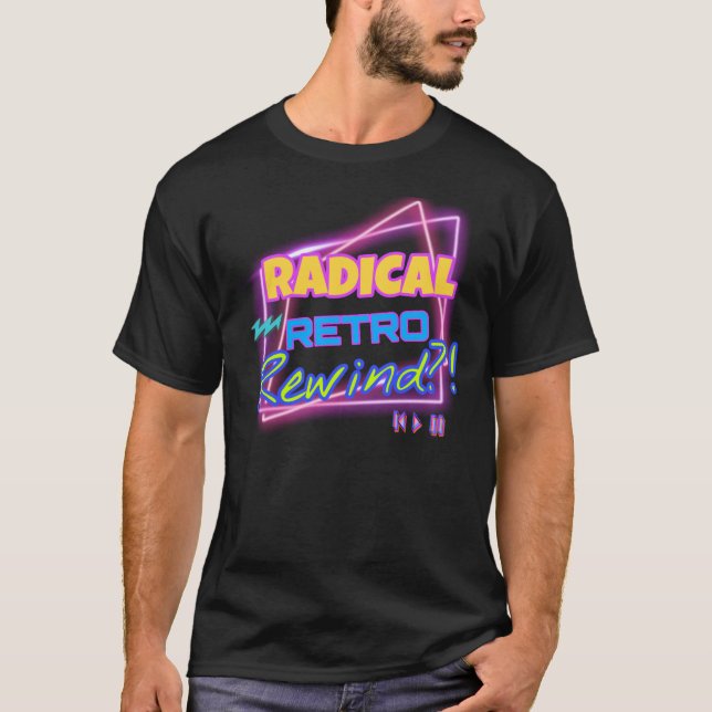 The Radical Retro Rewind Podcast Logo Shirt (Front)